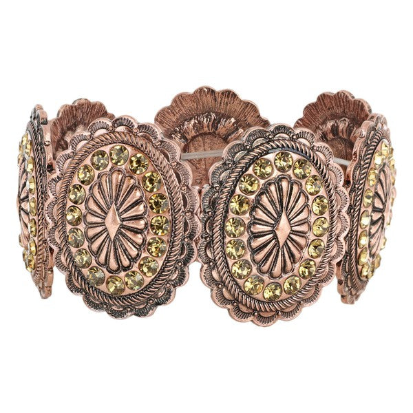 Concho Rhinestone Bracelet