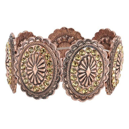 Concho Rhinestone Bracelet