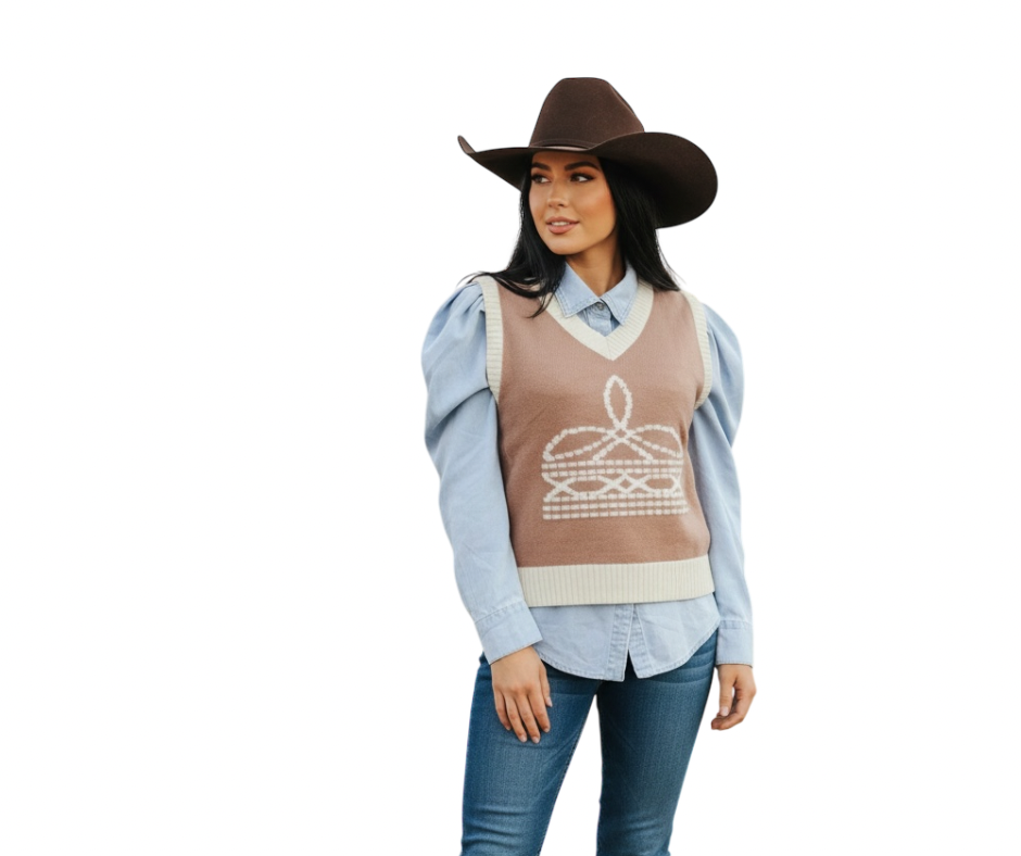 Women’s boot stitch vest